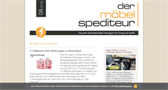 Desktop Screenshot of moebelspediteur.de